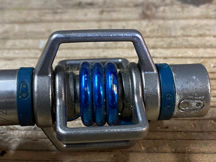 JP363 クランクブラザーズ Crankbrothers エッグビーター Eggbeater3 ビンディングペダル 青 クロモリ ※軸のガタつき