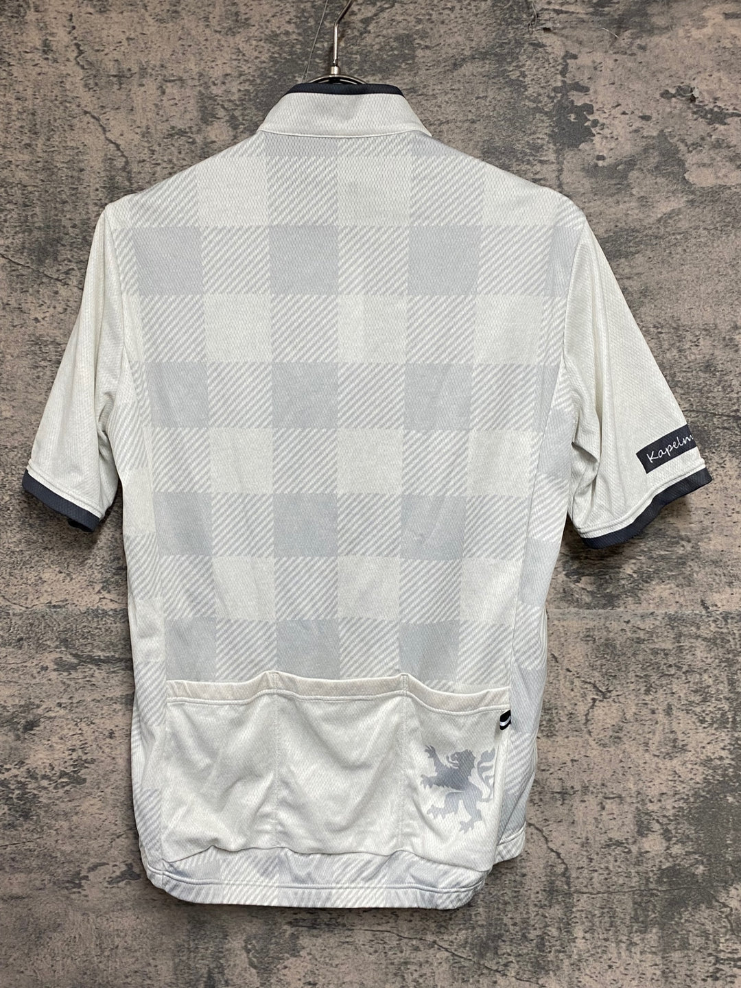 KA328 カペルミュール KAPELMUUR 半袖 サイクルジャージ 白 グレー M