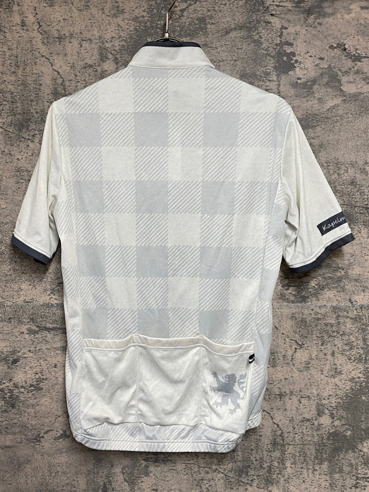 KA328 カペルミュール KAPELMUUR 半袖 サイクルジャージ 白 グレー M