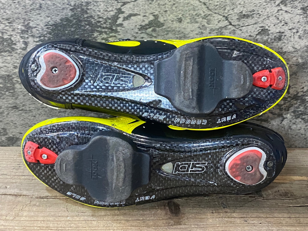 KA406 シディ SIDI ワイヤヴェントカーボン WIRE VENT CARBON ビンディングシューズ 黄 黒 EU43
