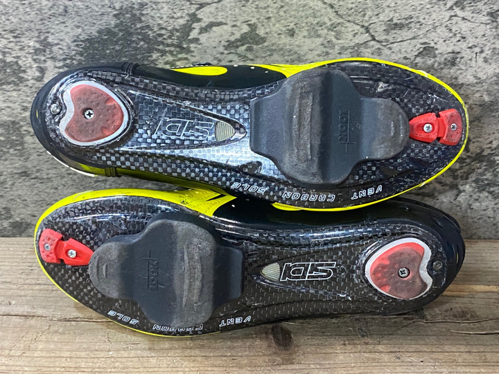 KA406 シディ SIDI ワイヤヴェントカーボン WIRE VENT CARBON ビンディングシューズ 黄 黒 EU43