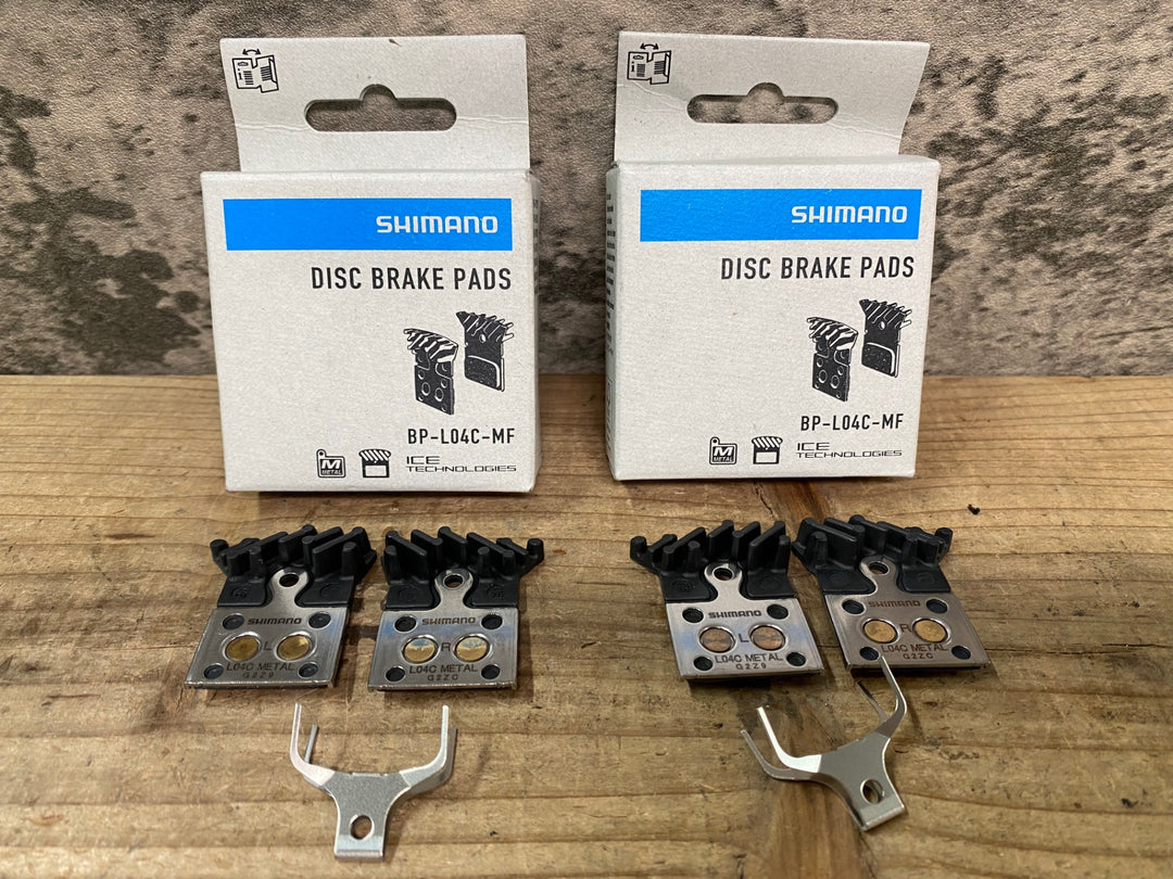 JH589 シマノ SHIMANO BP-L04C-MF ディスクブレーキパッド メタル 未使用 前後セット