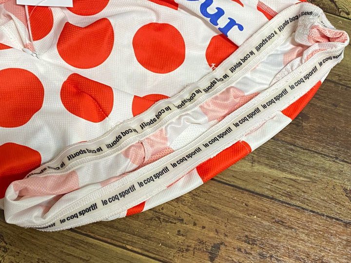 KB561 ルコックスポルティフ le coq sportif 半袖 サイクルジャージ 白赤 L