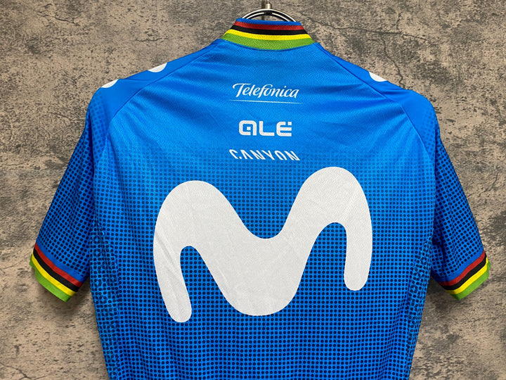 JS481 アレ ALE 半袖 サイクルジャージ 水 movistar アルカンシェル ※サイズ不明