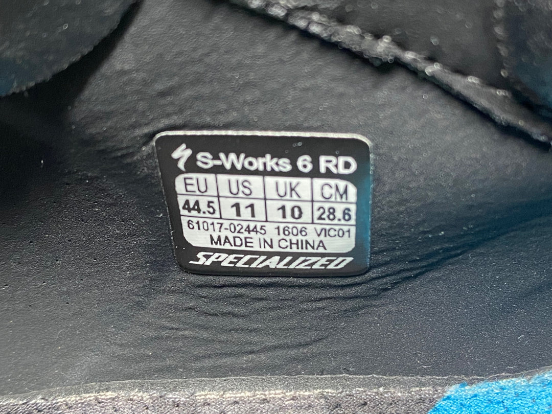 JN289 スペシャライズド SPECIALIZED S-WORKS 6 RD ビンディングシューズ 黒 3穴 EU44.5 ※ジャンク