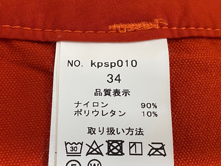 JO901 カペルミュール KAPELMUUR ストレッチショートパンツ オレンジ 34