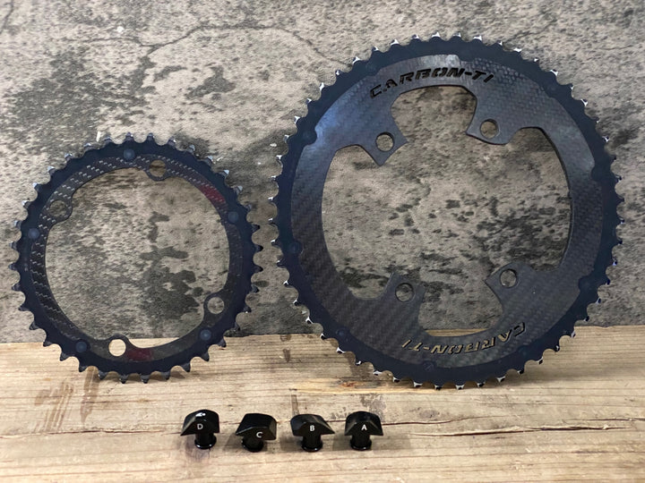 IT101 カーボンチ CarbonTi X-Ring チェーンリングセット 52/36T シマノ12s対応 ボルト付き