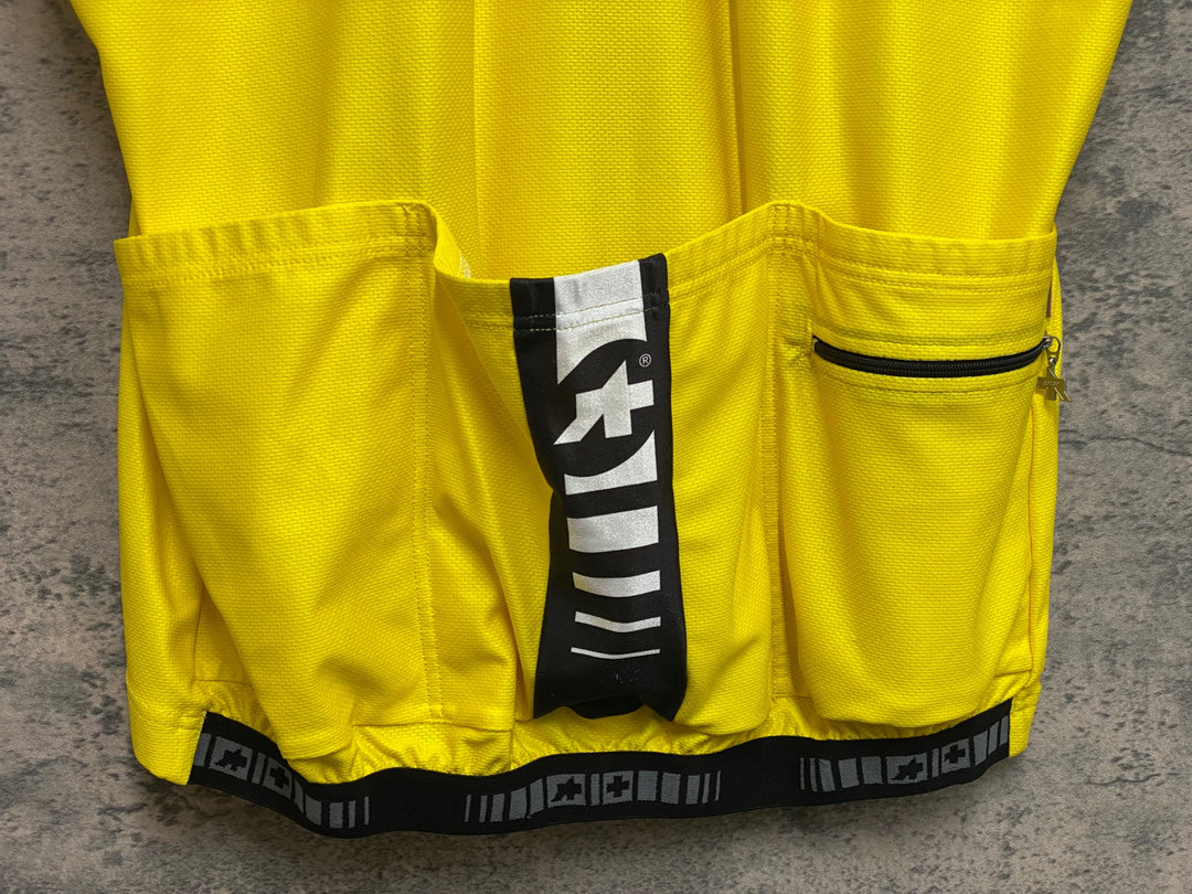 JN598 アソス assos 半袖サイクルジャージ 黄 TIR ※ほつれ