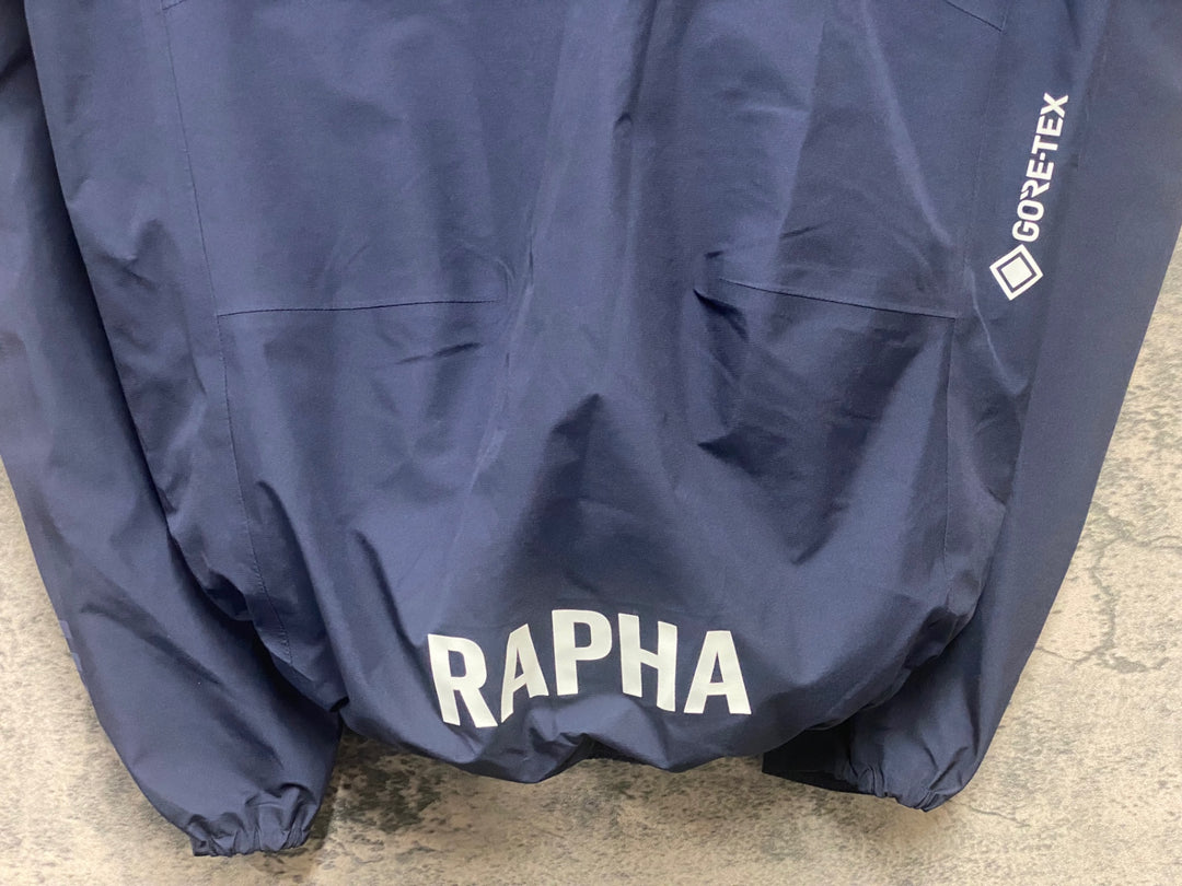 KD620 ラファ Rapha PRO TEAM RAIN JACKET 長袖 サイクルジャケット 紺 M