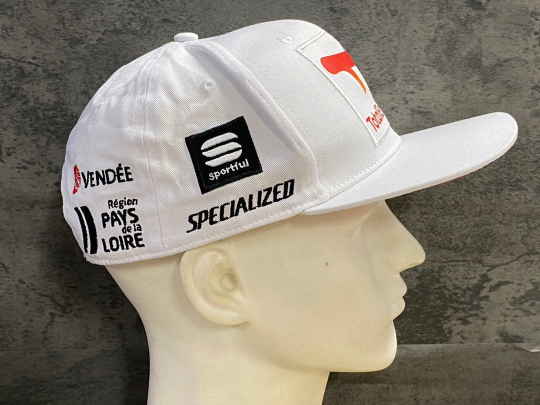 JX863 スポーツフル sportful キャップ 白 TOTAL ENERGIES TEAM CAP