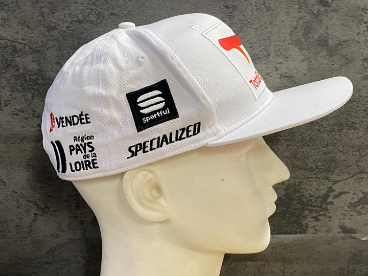 JX863 スポーツフル sportful キャップ 白 TOTAL ENERGIES TEAM CAP