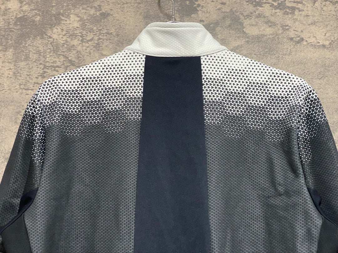 KE195 パールイズミ PEARL iZUMi 長袖 サイクルジャケット 白黒 L 裏起毛 赤タグ