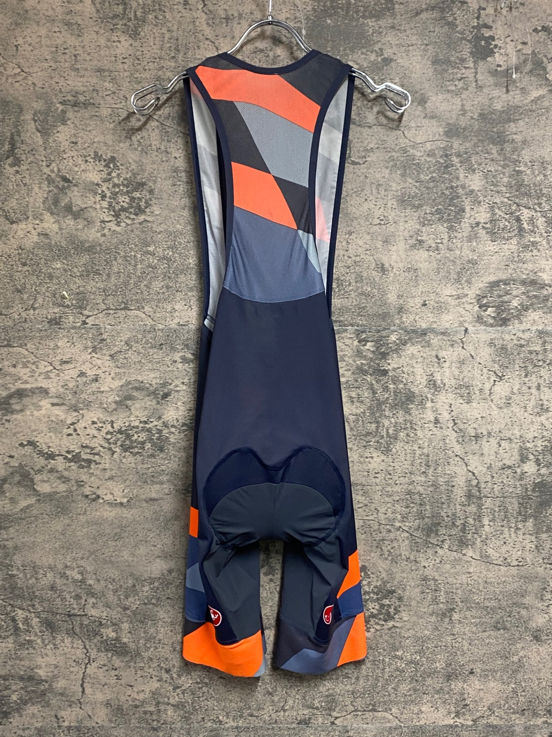 JW298 カステリ CASTELLI ビブショーツ ネイビー オレンジ XL