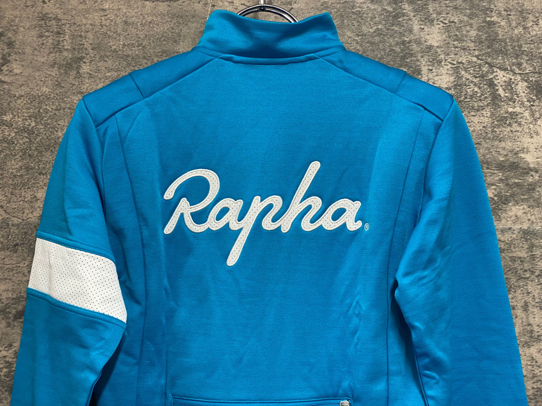 JV176 ラファ Rapha WINTER JERSEY 長袖 サイクルジャケット 水色 XS