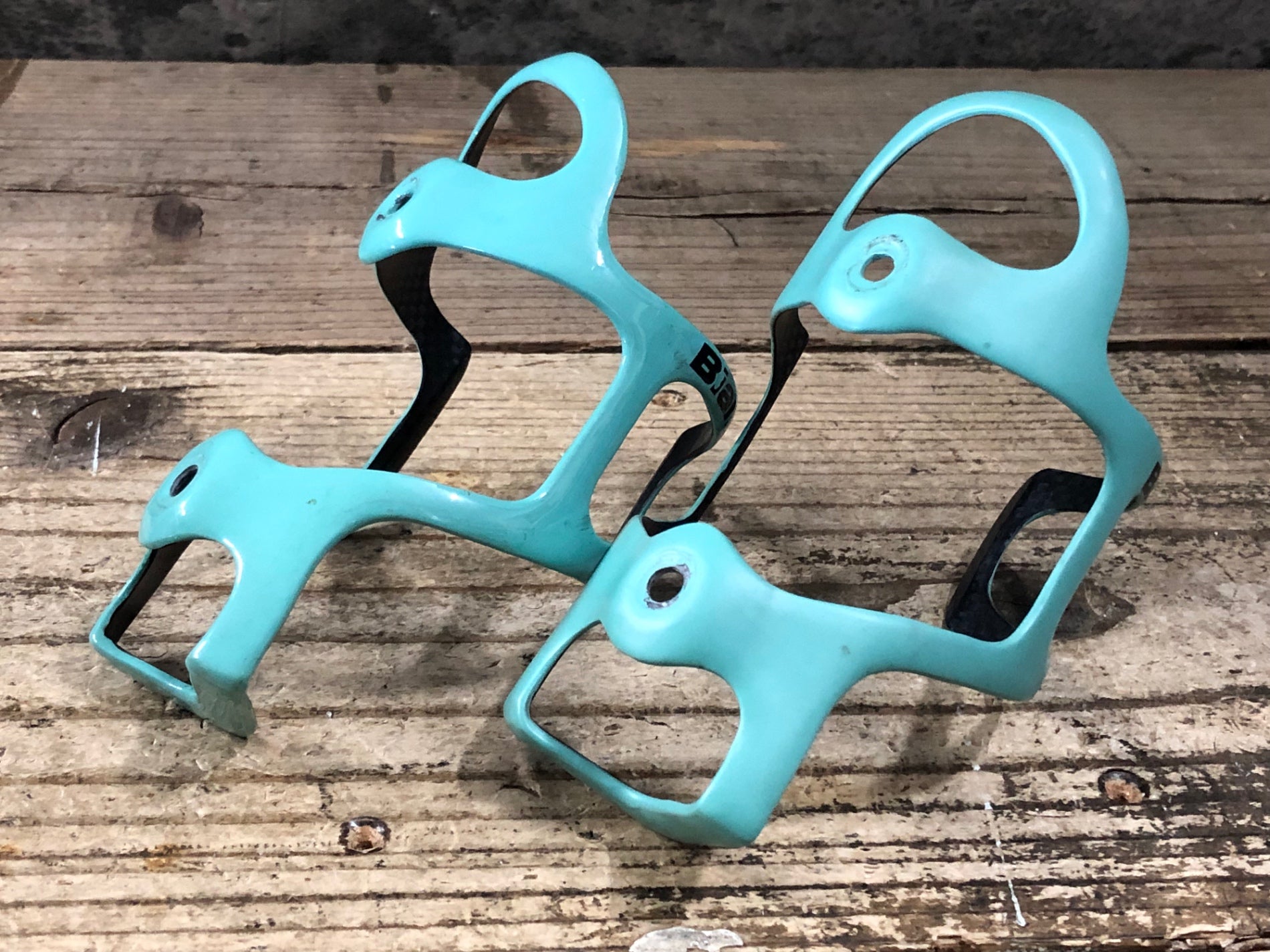 JS677 ビアンキ Bianchi カーボン ボトルケージ チェレステ 2個セット