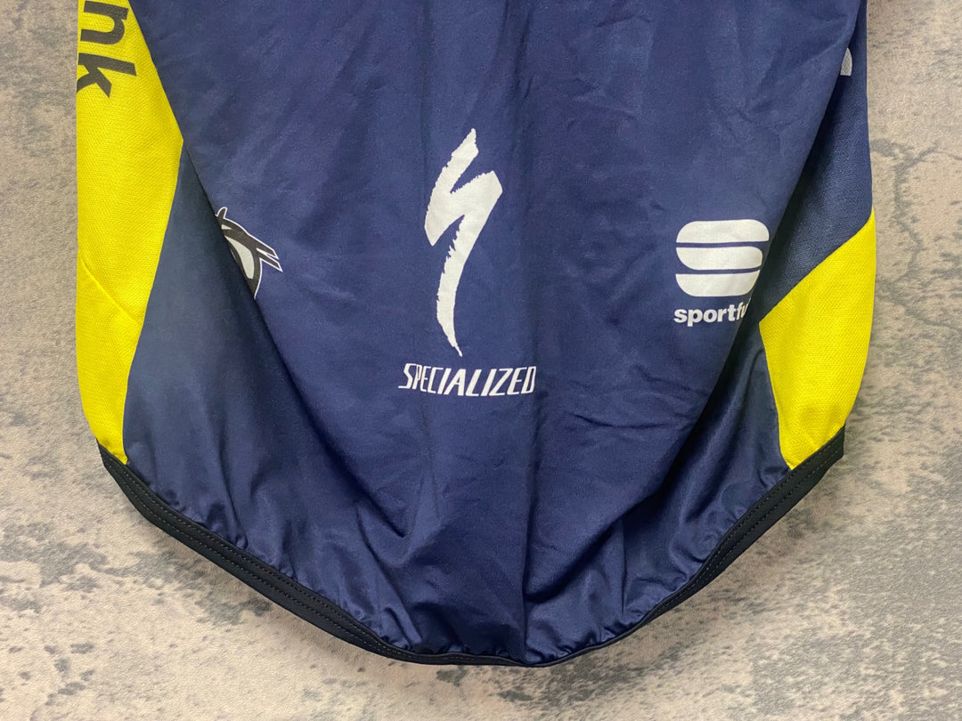 KJ777 スポーツフル sportful サイクルベスト 黃 紺 L SAXO BANK