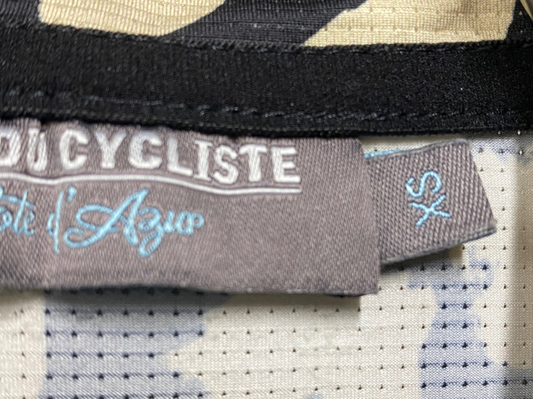 JZ692 カフェドシクリステ Cafe du Cycliste FLORIANE Man 半袖 サイクルジャージ 黒 白 XS