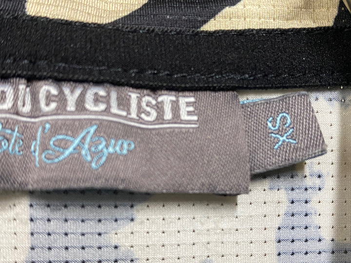 JZ692 カフェドシクリステ Cafe du Cycliste FLORIANE Man 半袖 サイクルジャージ 黒 白 XS
