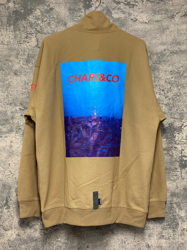 JV907 CHARI&CO 333 HIGH NECK PULLOVER 長袖 シャツ カーキ M