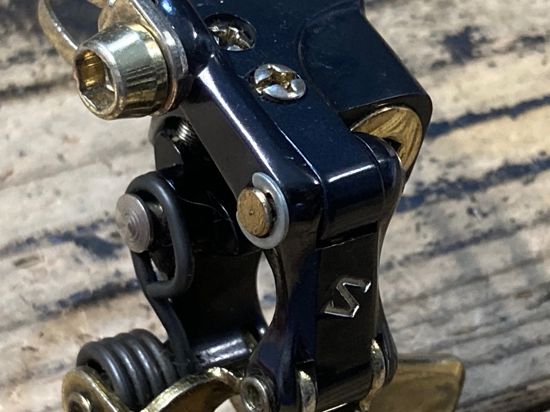 KL866 サンツァー SunTour Superbe フロントディレイラー ブラック ゴールド
