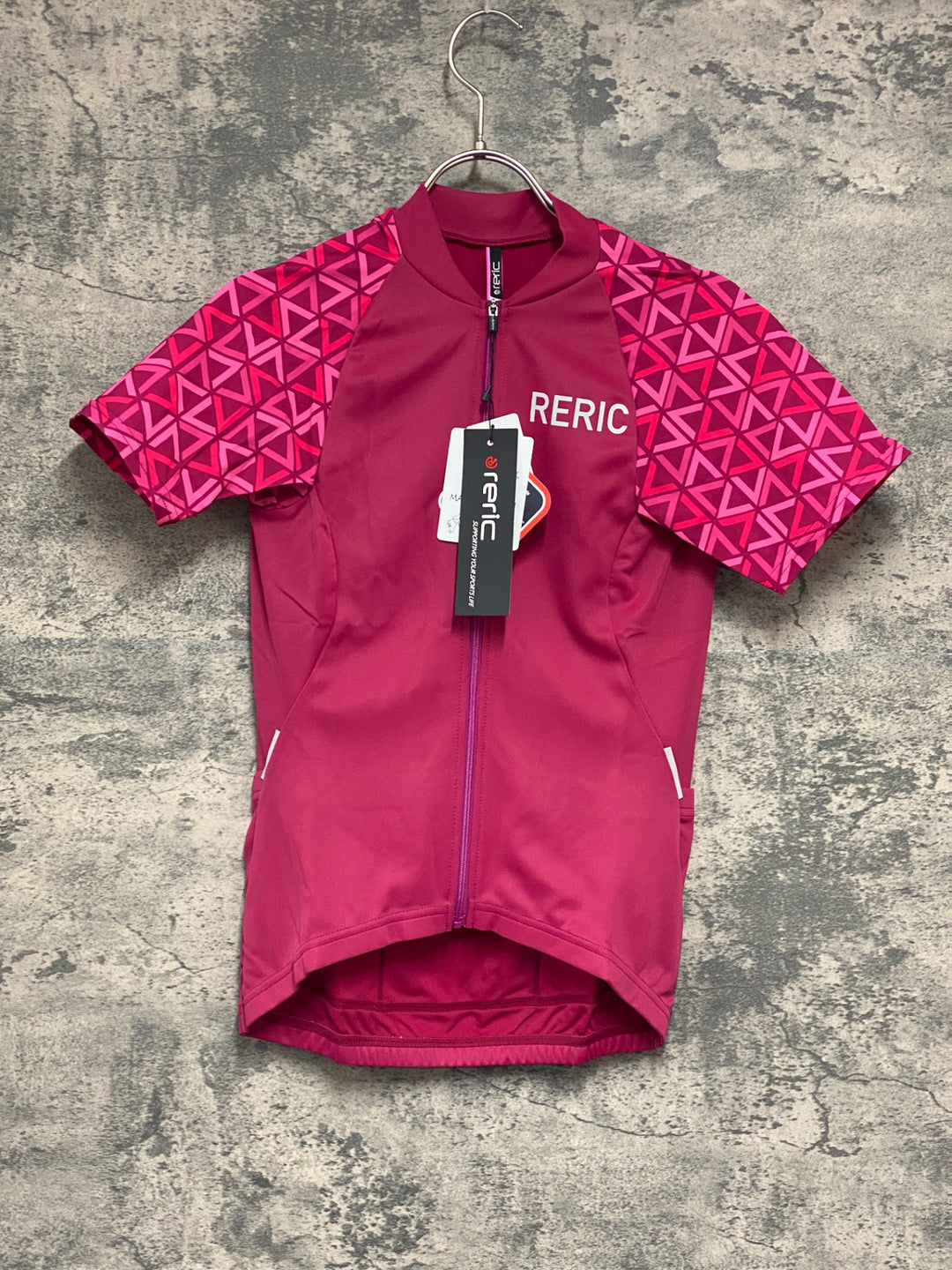 JV969 レリック reric Women's Himalia SS Jersey 半袖 サイクルジャージ ピンク S レディース