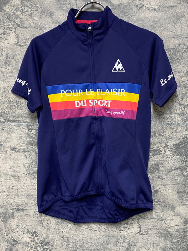 JW865 ルコックスポルティフ le coq sportif 半袖 サイクルジャージ 紫 L