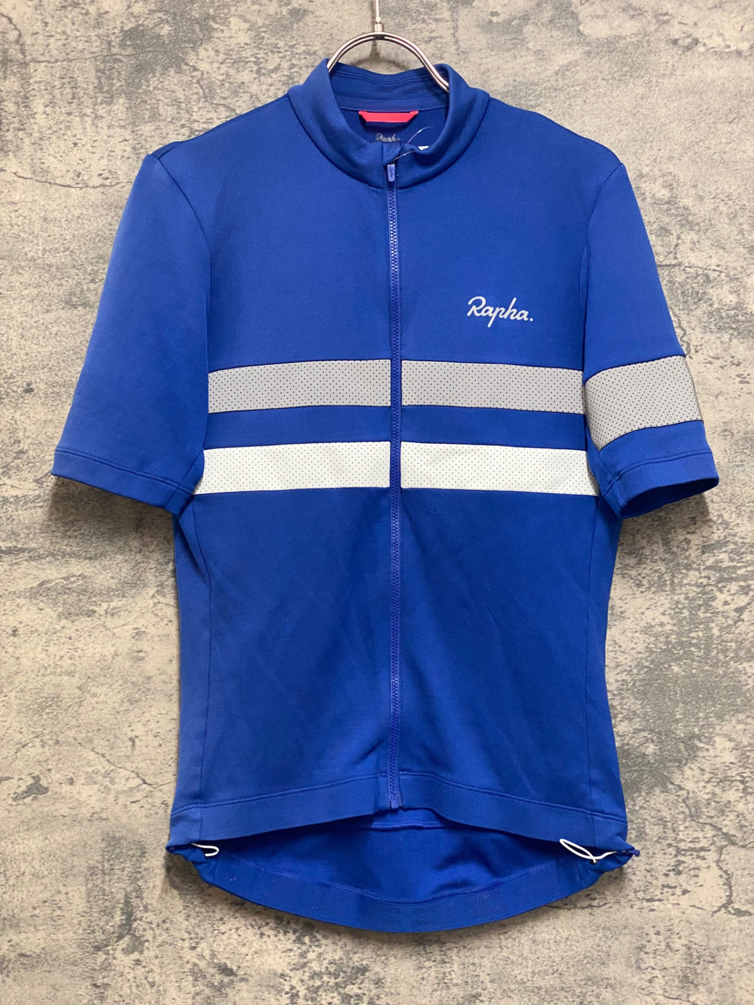 JO046 ラファ Rapha BREVET JERSEY 半袖 サイクルジャージ 青 S