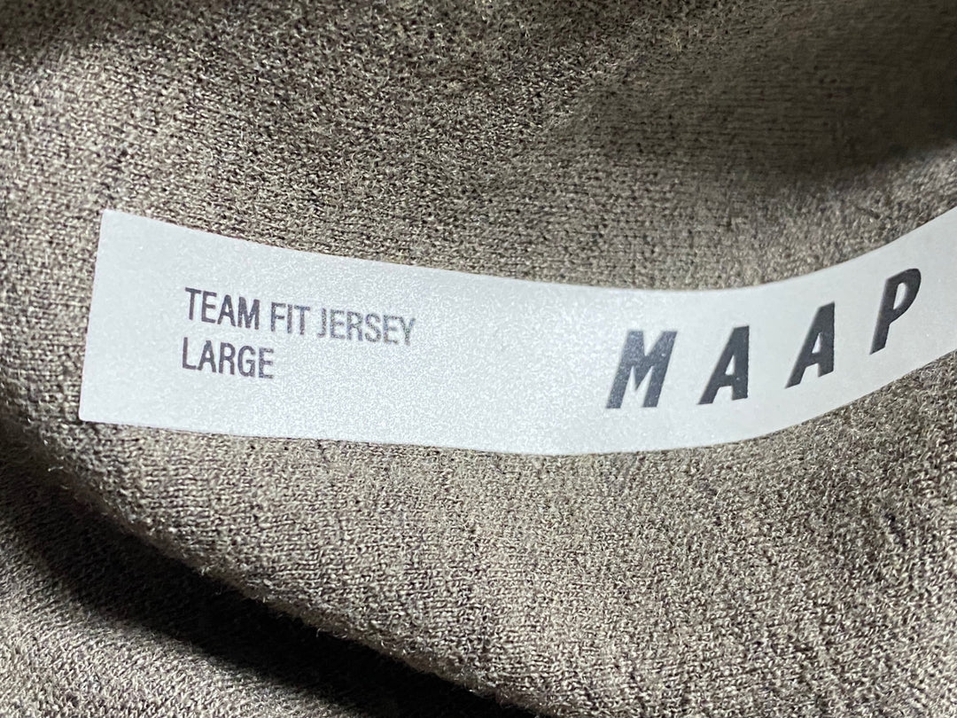 JT630 マープ MAAP TEAM FIT JERSEY 長袖 サイクルジャージ ブラウン L