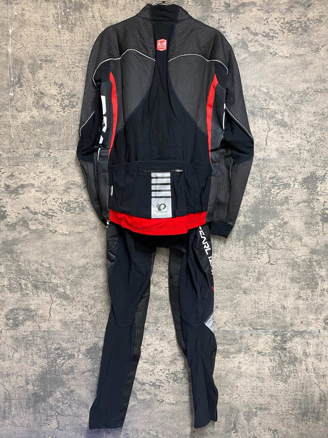 JR468 パールイズミ PEARL iZUMi 長袖 サイクルジャケット L 黒赤
