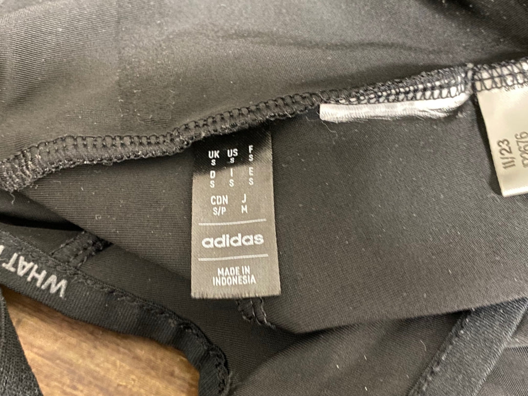 KH482 アディダス adidas ビブショーツ USサイズS 黒白 ※タグカット