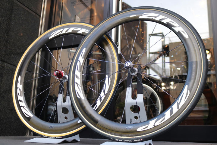 【訳あり】 ジップ ZIPP 404 カーボン チューブラー ホイールセット シマノ 10S 【東京南麻布店】