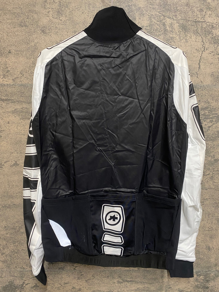 JQ935 アソス ASSOS iJ.shaq Uno 長袖 サイクルジャケット 白 黒 M 裏起毛