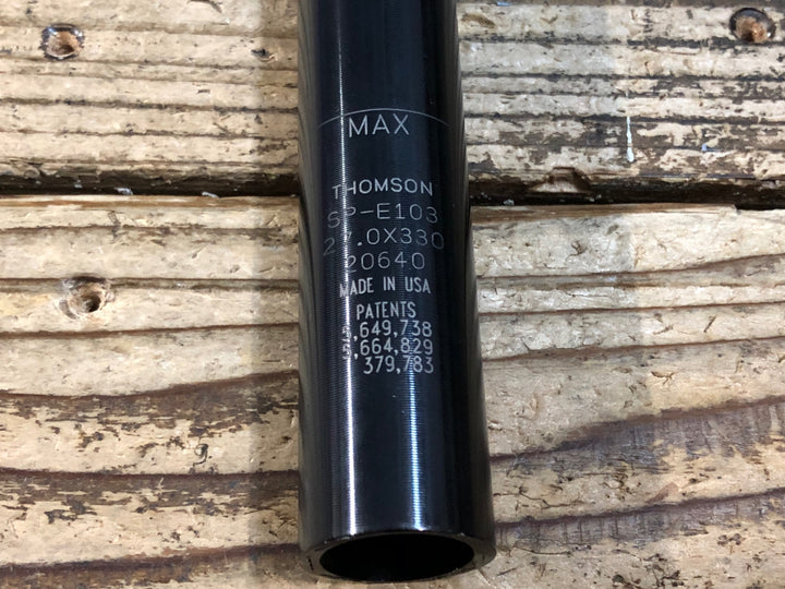 KG437 トムソン THOMSON エリート ELITE アルミ シートポスト 27.0 330mm SB0