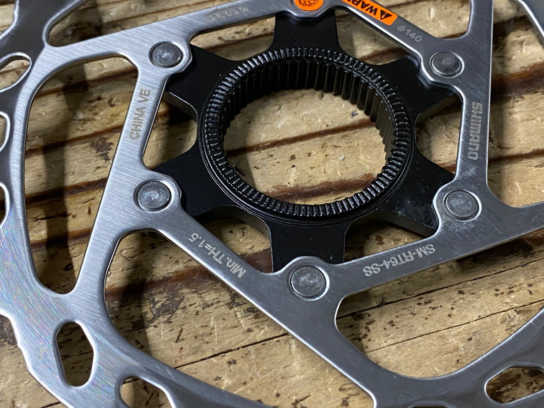 KA433 シマノ SHIMANO SM-RT64 ディスクブレーキ ローター 2枚セット Φ160/Φ140 1.7mm