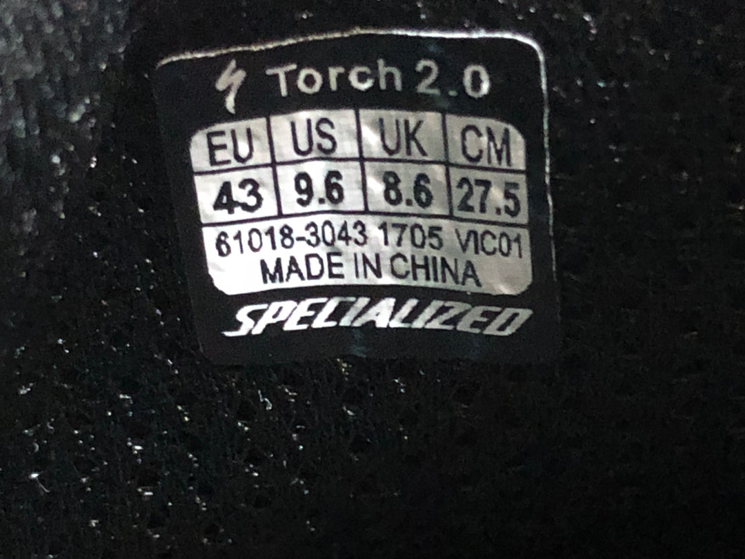 KB778 スペシャライズド SPECIALIZED TORCH 2.0 ビンディングシューズ BOA 3穴 黒 ターコイズ EU43