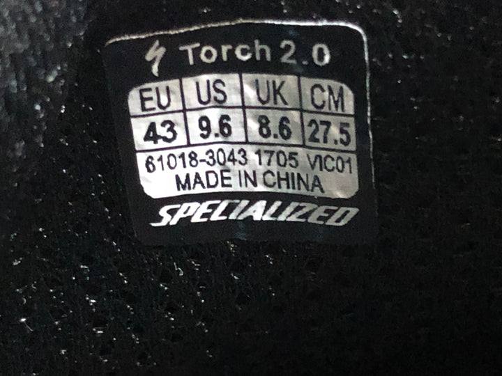 KB778 スペシャライズド SPECIALIZED TORCH 2.0 ビンディングシューズ BOA 3穴 黒 ターコイズ EU43