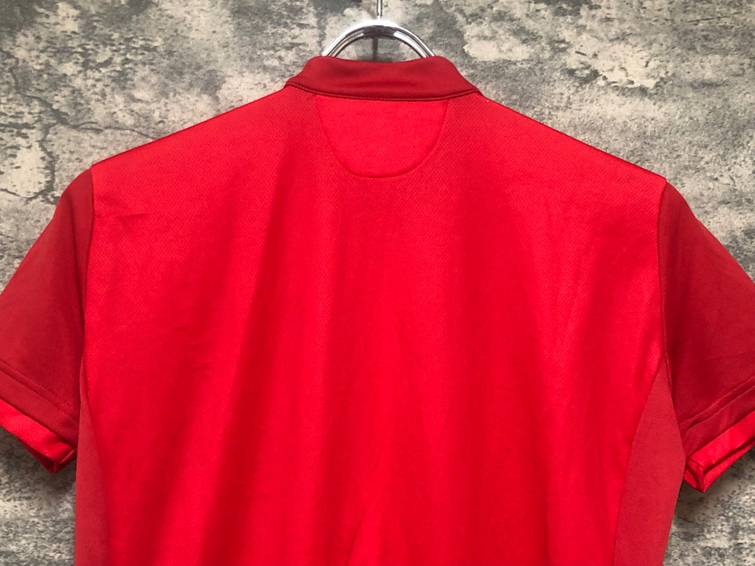 KP591 カステリ CASTELLI 半袖 サイクルジャージ 赤 レディース M