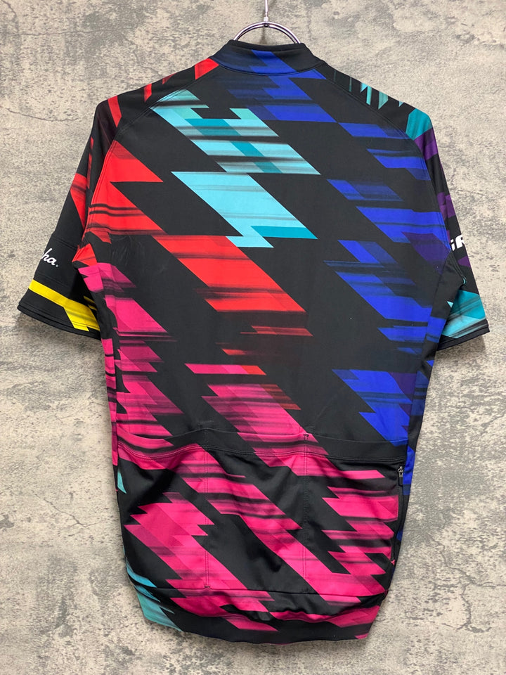 JV262 ラファ Rapha CORE JERSEY 半袖 サイクルジャージ 総柄 L CANYON SRAM