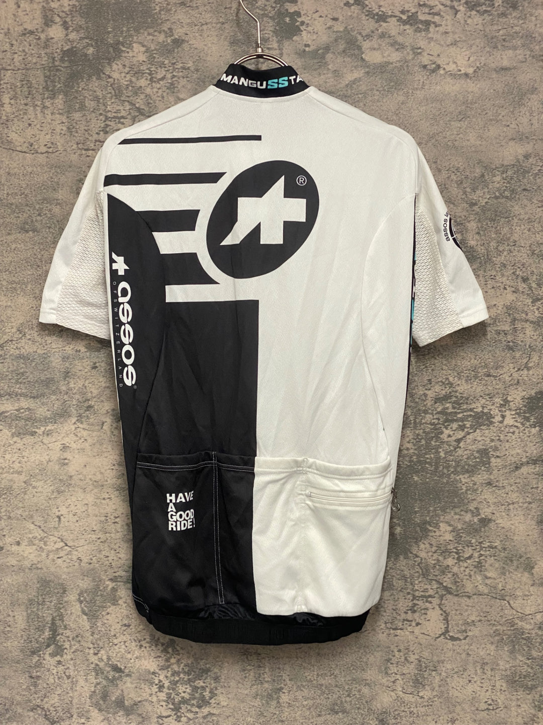 JX264 アソス ASSOS MANGUSSTA 半袖 サイクルジャージ 白 M