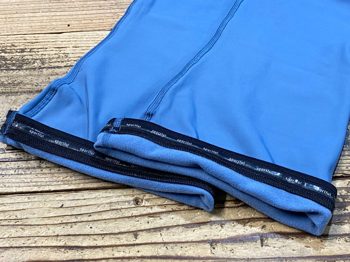 KJ845 スポーツフル sportful knee warmers ニーウォーマー 青 L 裏起毛