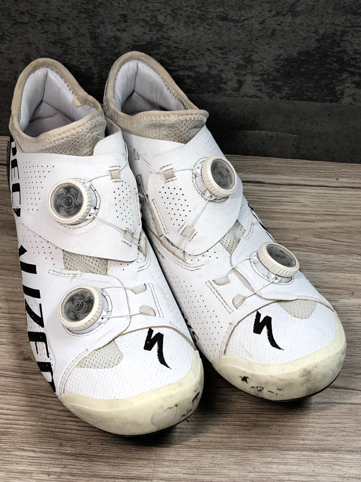 JS596 スペシャライズド SPECIALIZED S-WORKS Ares BOA ビンディングシューズ 3穴 EU42 白 SL FOOTBED インソール