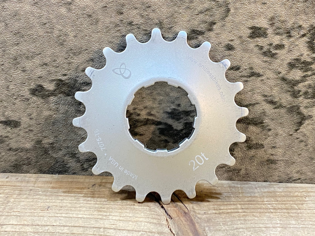 JX678 エンドレスバイク ENDLESS BIKES kick ass cog フリー用 シングルコグ 20t シルバー