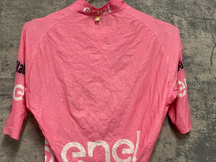 JU561 サンティーニ Santini 半袖 サイクルジャージ ピンク S GIRO D’ITALIA 100