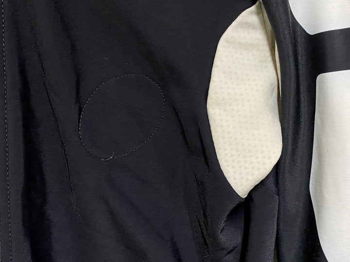 JR134 アソス ASSOS iJ.tiBuru.4 長袖 サイクルジャージ 白 黒 L 裏起毛