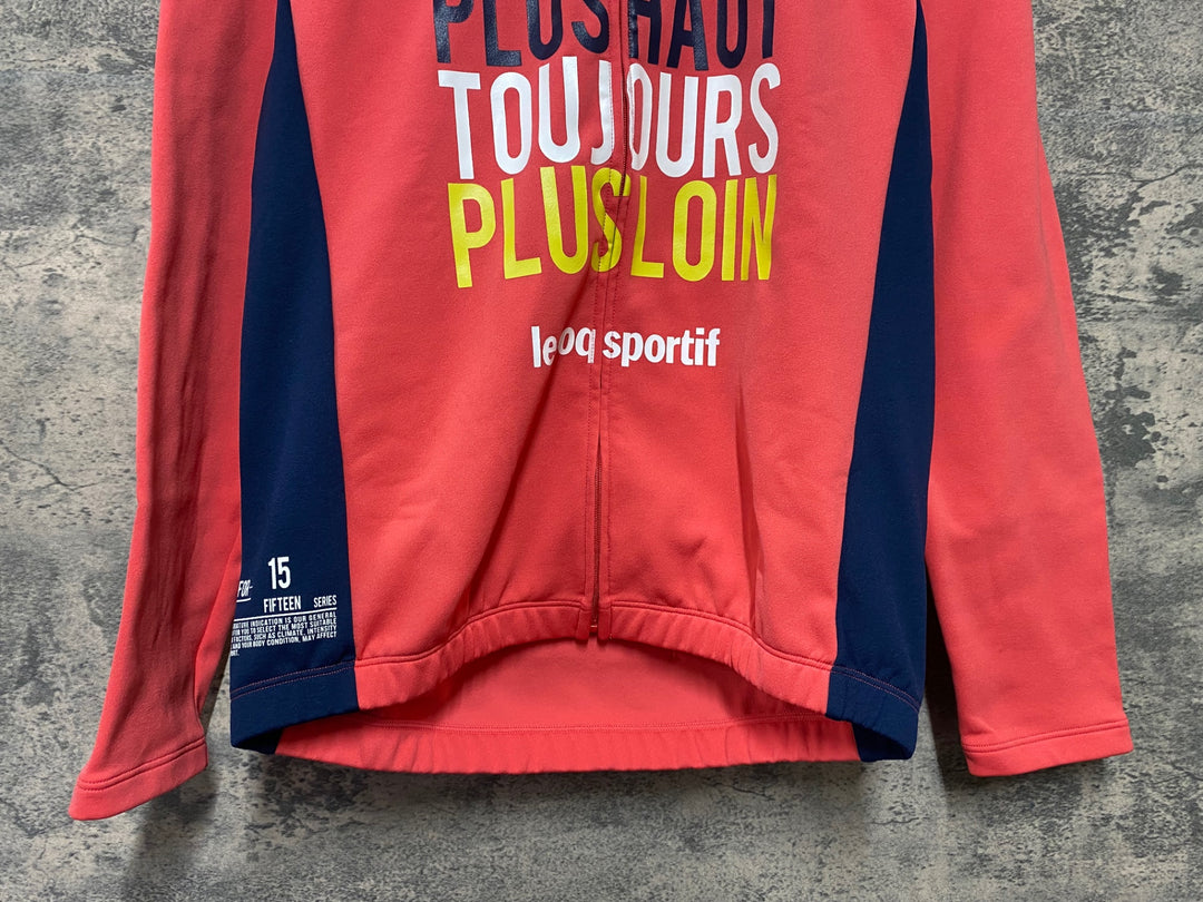 JM816 ルコックスポルティフ le coq sportif 長袖 サイクルジャージ ピンク L