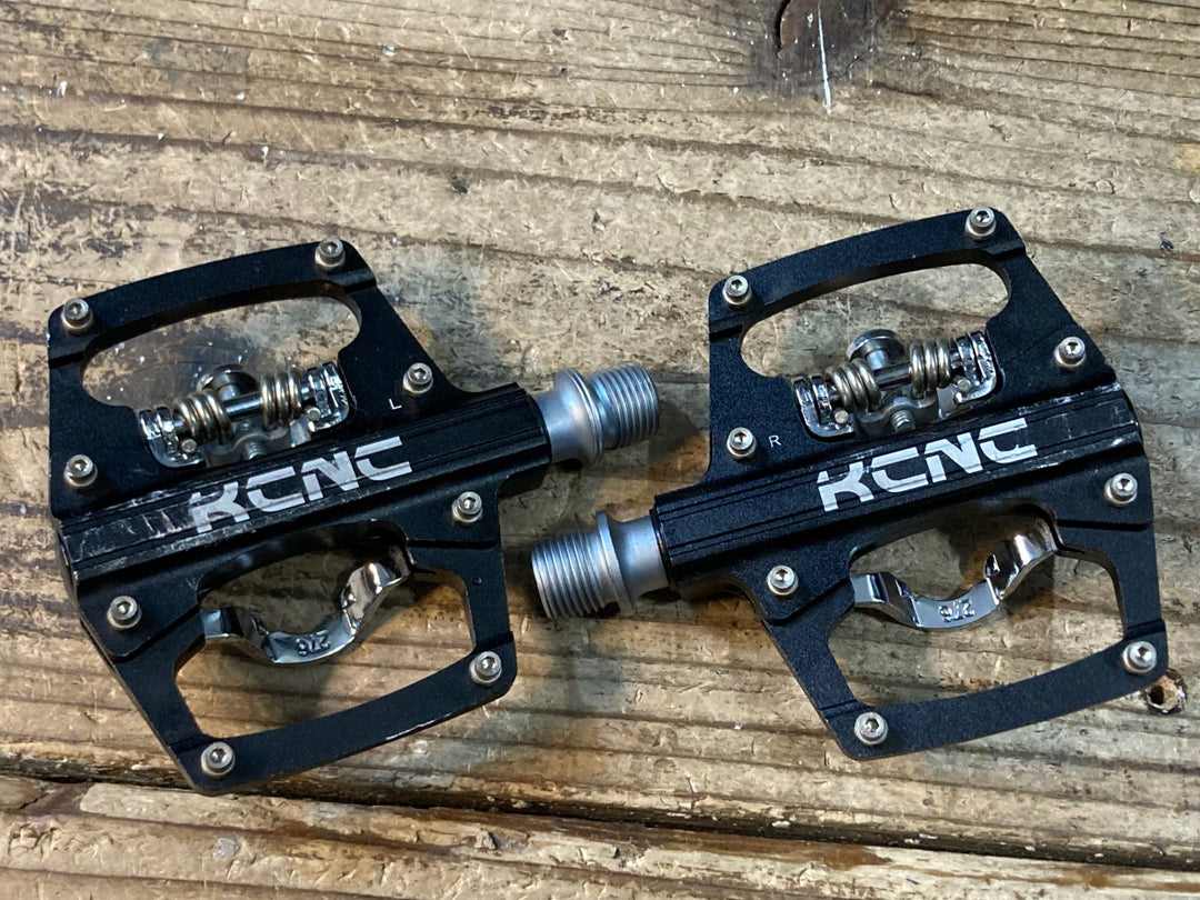 JS183 KCNC クリップレスプラットフォームペダル ビンディングペダル 片面フラット