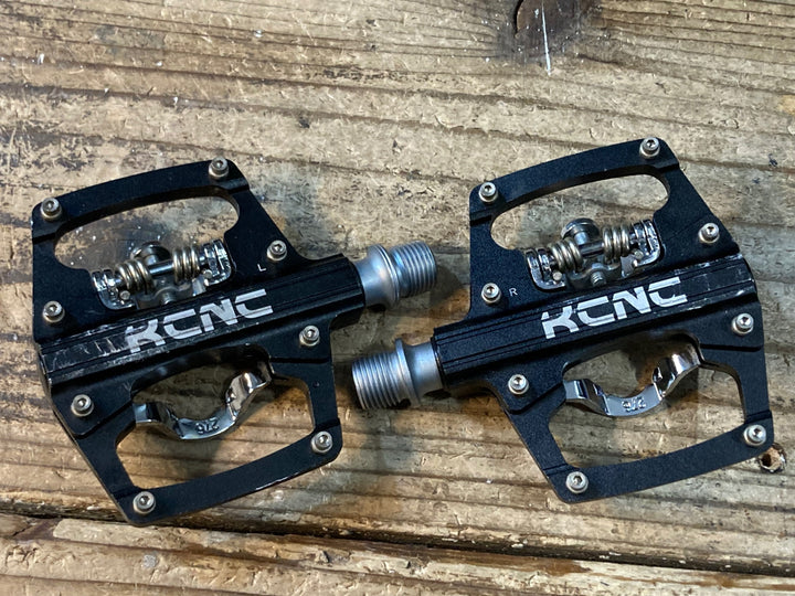 JS183 KCNC クリップレスプラットフォームペダル ビンディングペダル 片面フラット