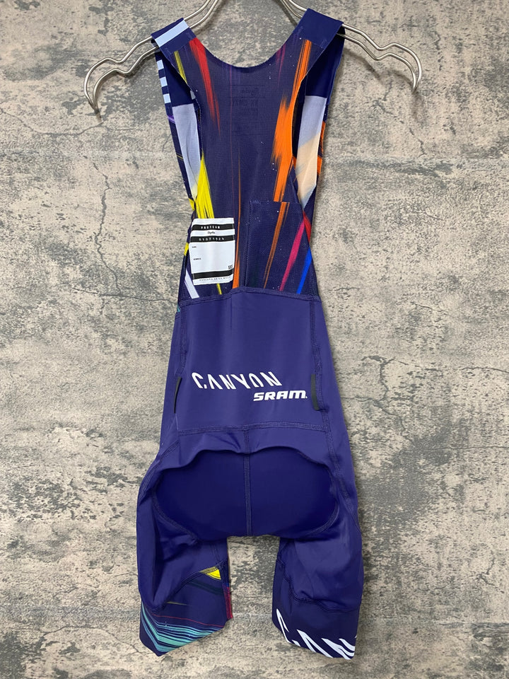 JE146 ラファ Rapha CANYON/SRAM PRO TEAM BIB SHORTS ビブショーツ パープル XXS