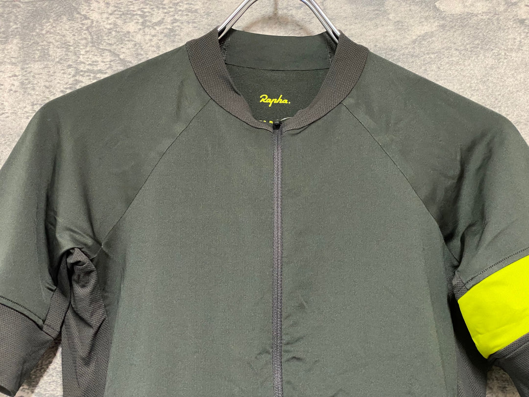JZ538 ラファ Rapha PRO TEAM JERSEY 半袖サイクルジャージ オリーブ S