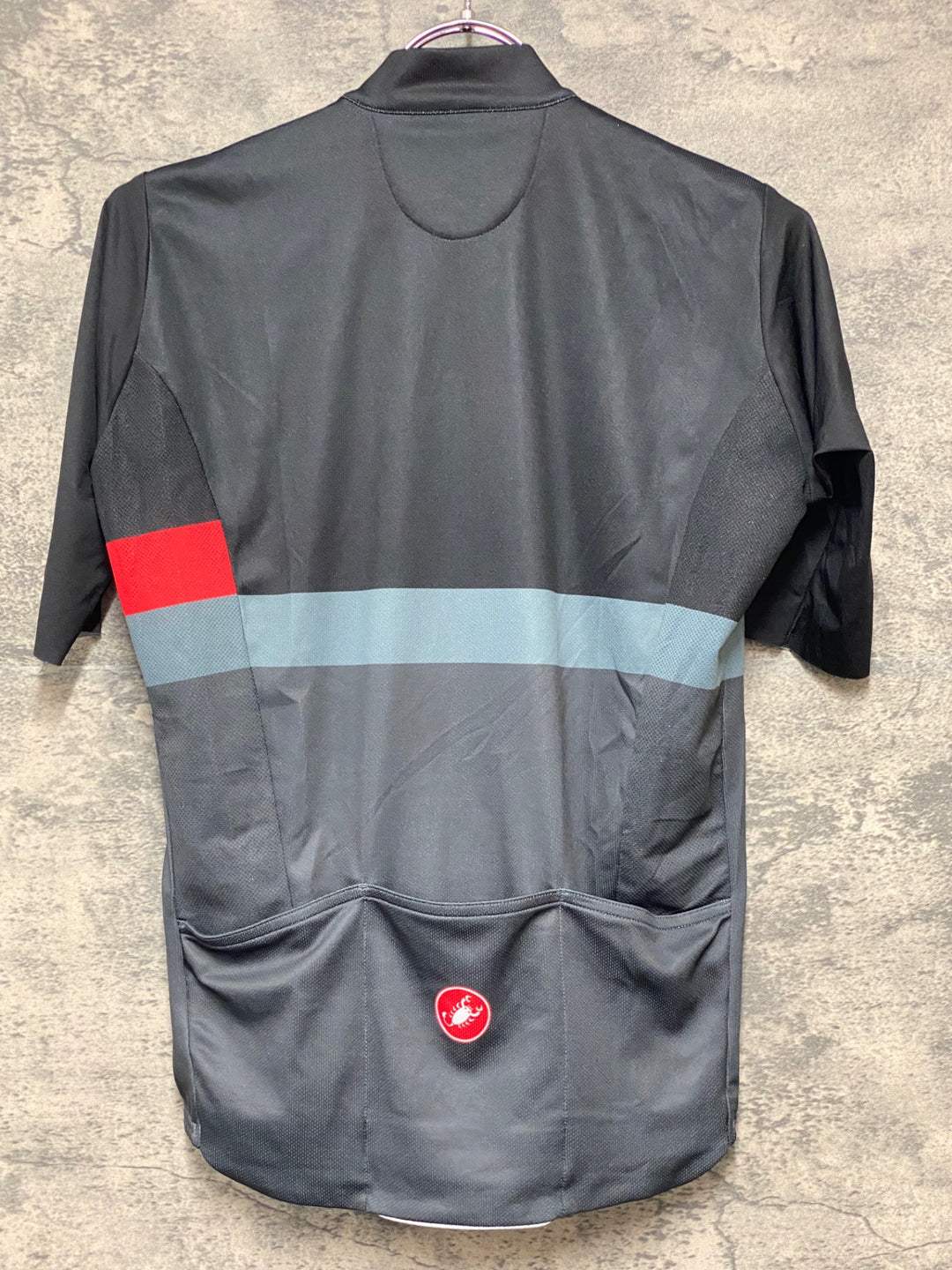 KH468 カステリ CASTELLI 半袖 サイクルジャージ S 黒
